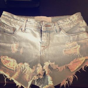 Iro cutoff Jean shorts